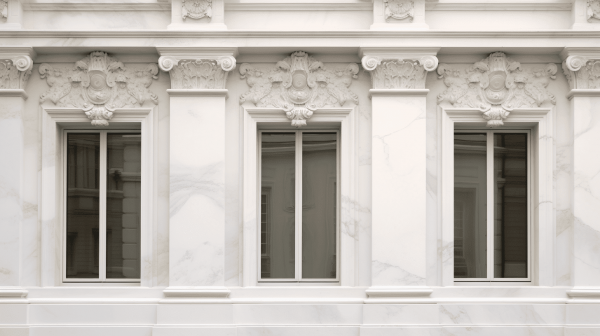 Пилястра из мрамора Bianco Carrara (Бьянко Каррара)